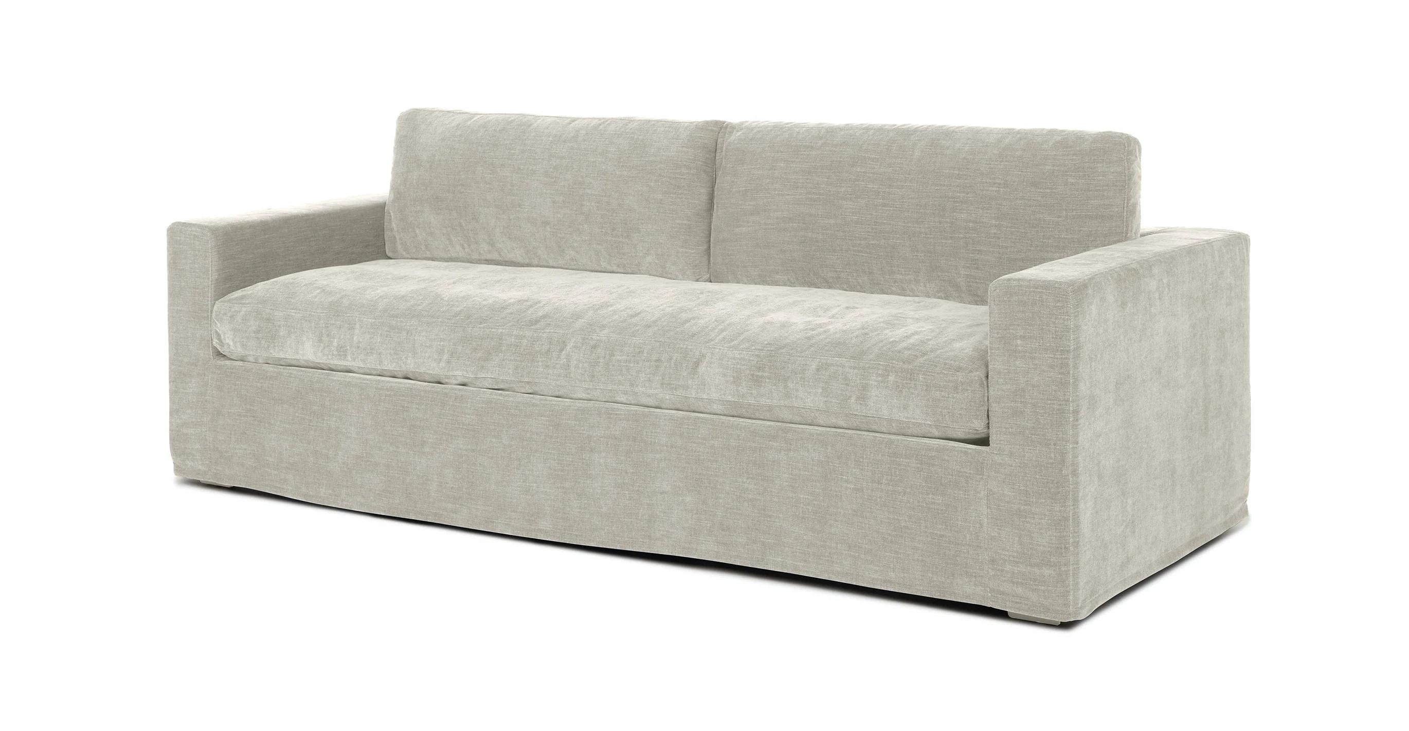 Alzey Slipcover Sofa, Whistle Gray - Image 1