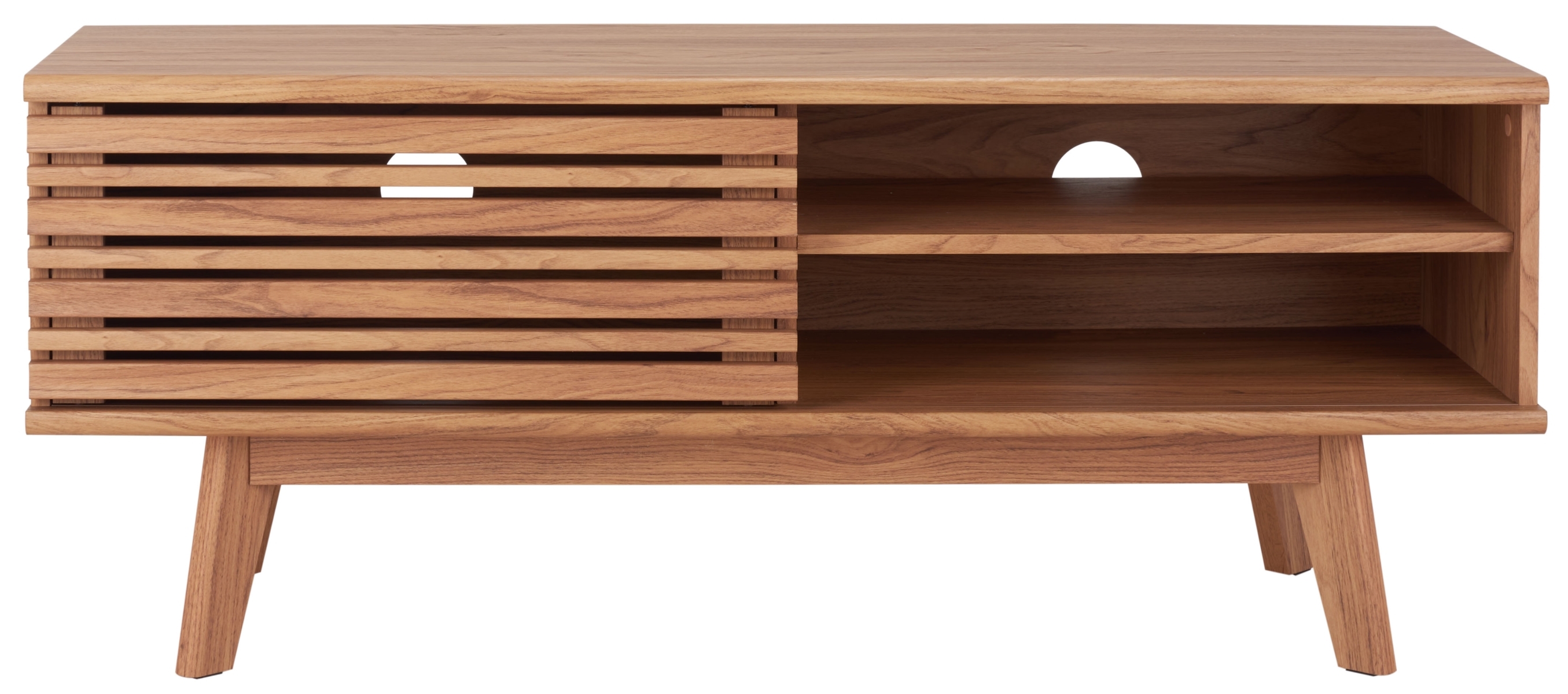 Aurelio 1 Shelf Media Stand - Oak - Safavieh - Image 0