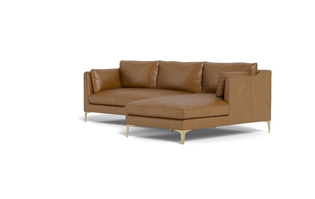 Caitlin Leather Right Chaise Sectional by The EverygirlÃ?Â® - Image 2