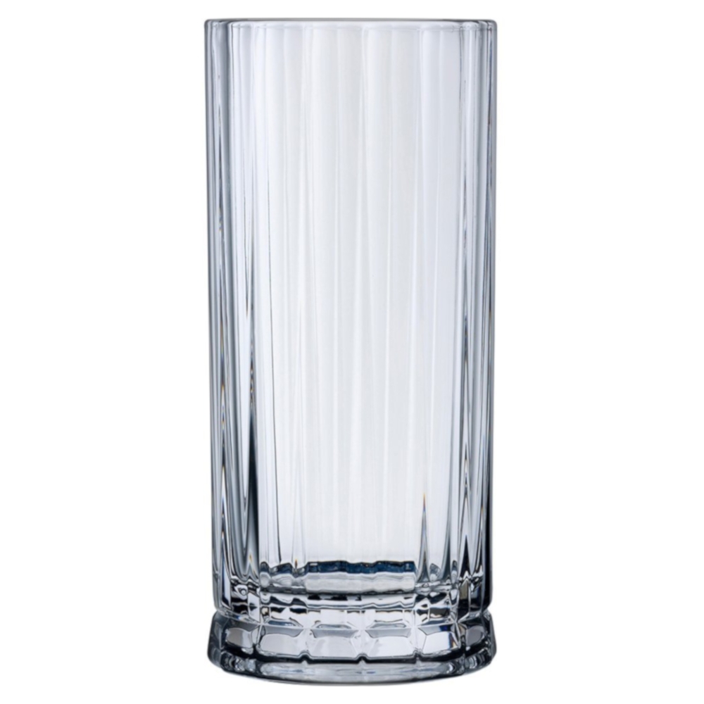 Nude Glass Wayne Modern Classic Clear Crystal Large High Ball Glass - Set of 4 - Image 0