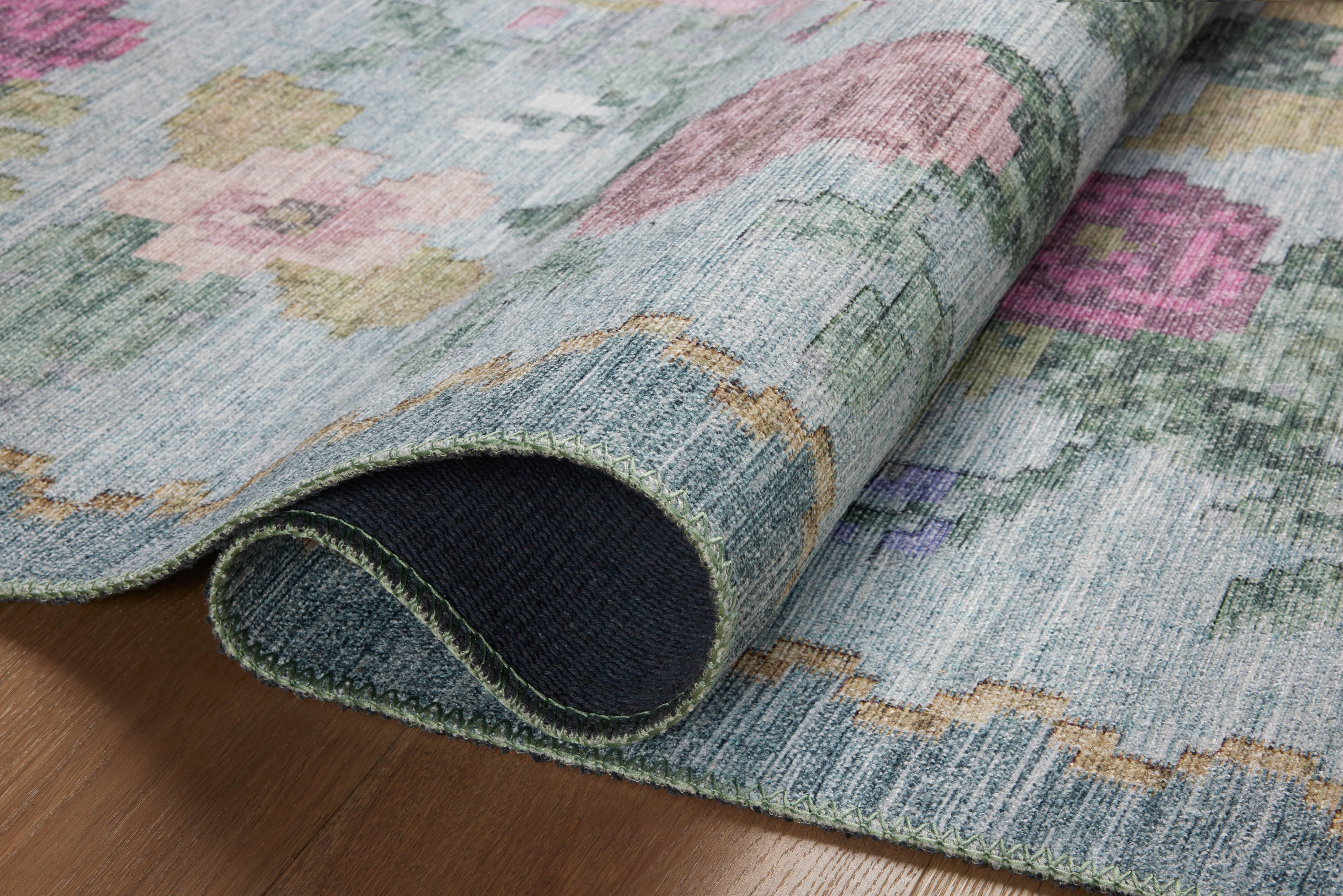 Rifle Paper Co. x Loloi Rosa Sky 18" x 18" Sample - Image 3