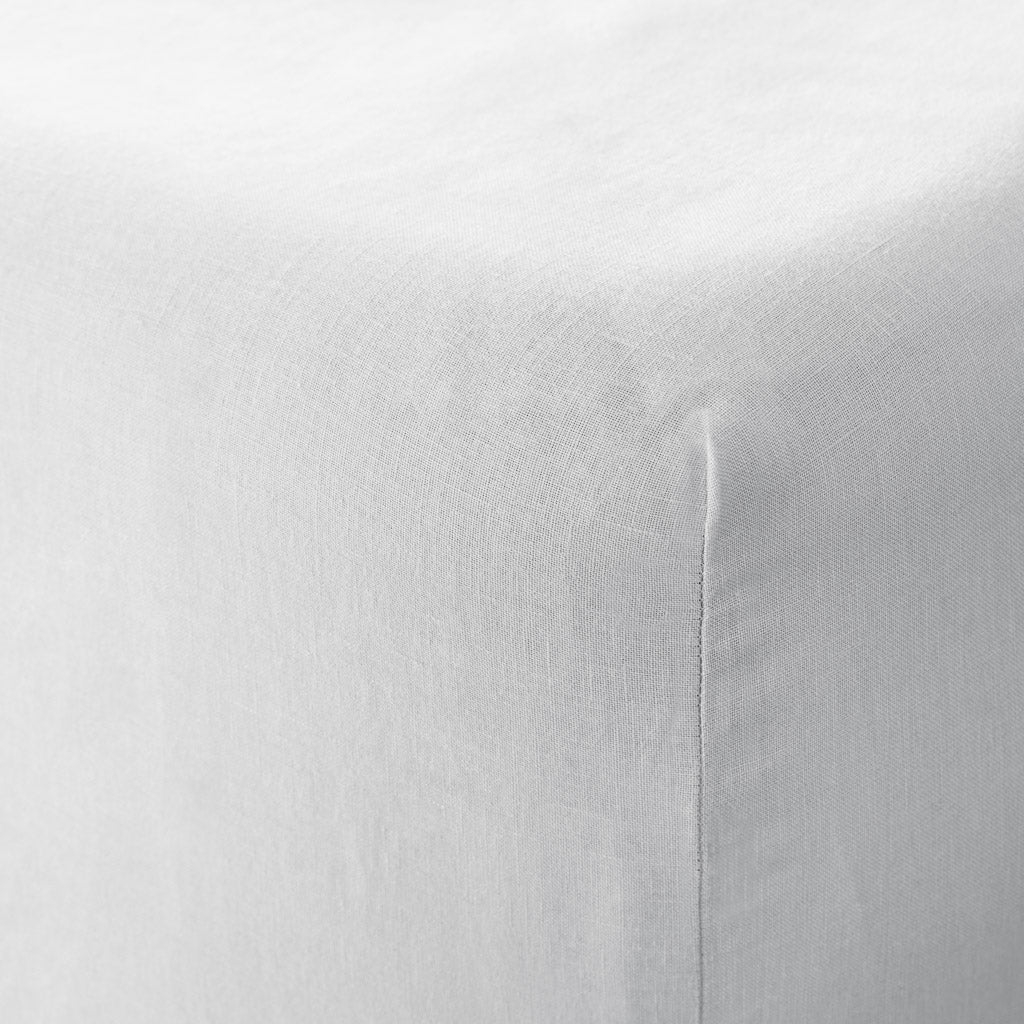 The Citizenry Stonewashed Linen Fitted Bed Sheet | Full | Sand - Image 2