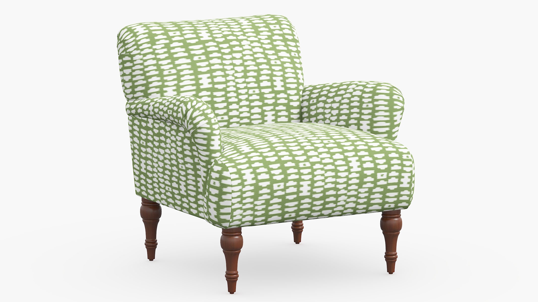 Traditional Accent Chair, Olive Odalisque - Image 0