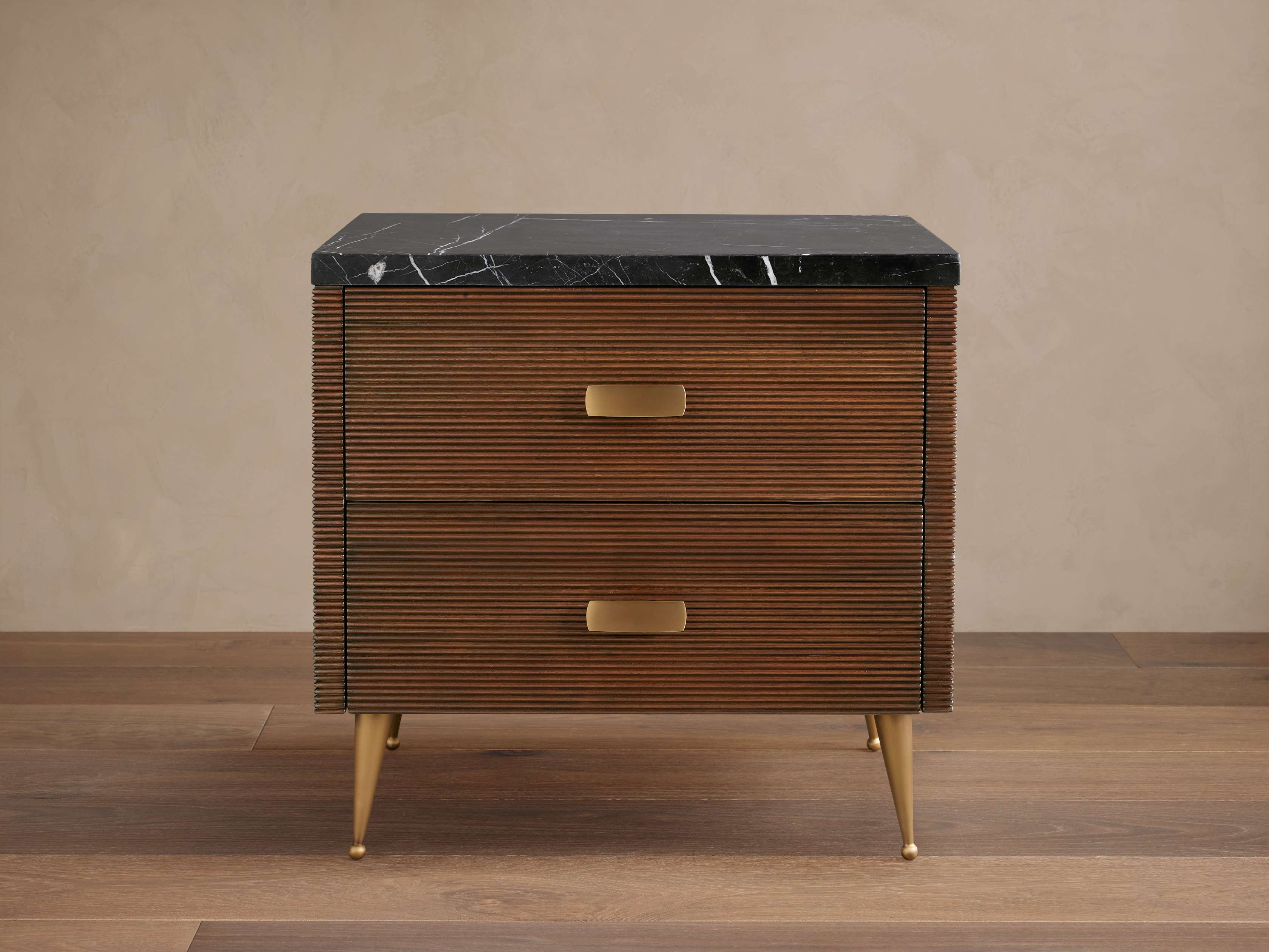 Giselle Nightstand in Stone Black - Image 0