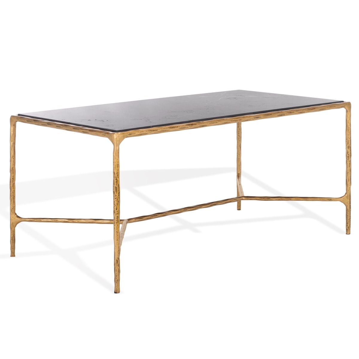 Jessa Metal Coffee Table - Brass/Black - Image 5