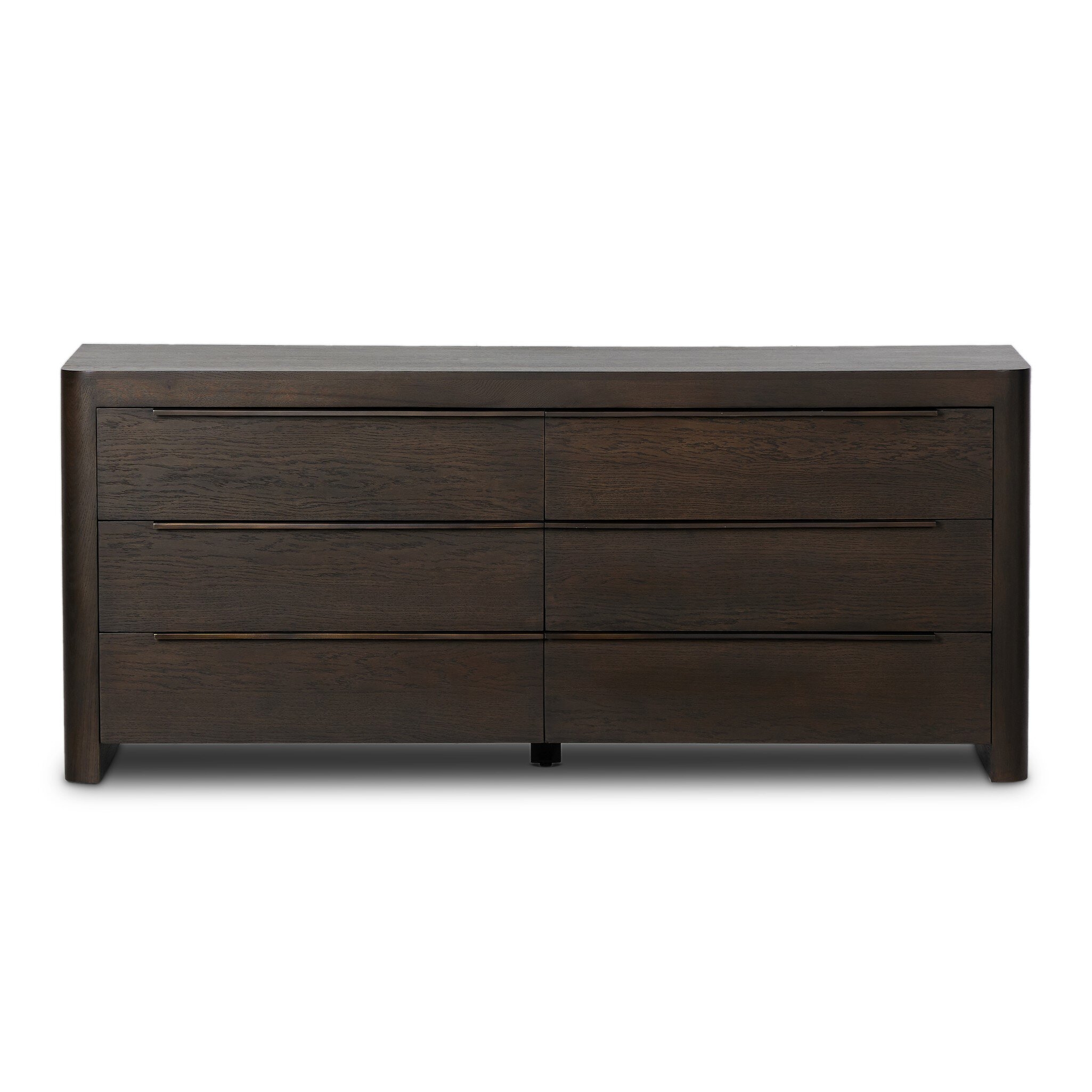 Bruce 6 Drawer Dresser - Espresso Oak Veneer - Image 0