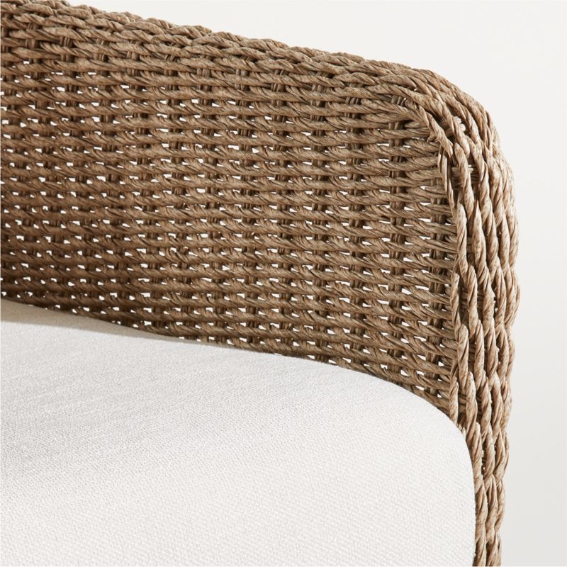 Grotta Wicker Outdoor Dining Arm Chair - Image 5