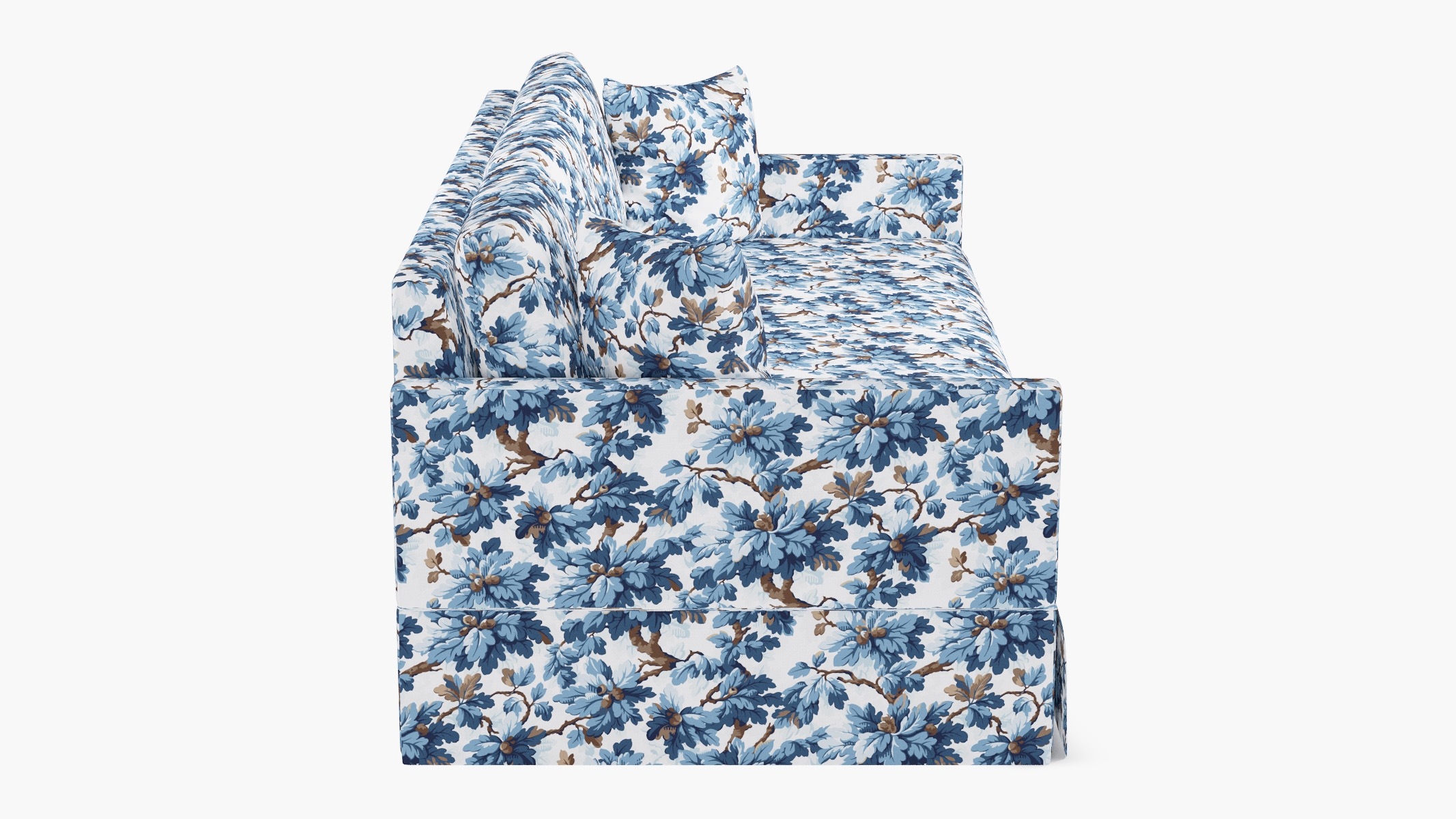 Skirted Track Arm Sofa, Delft Woodland, Standard (39") - Image 2