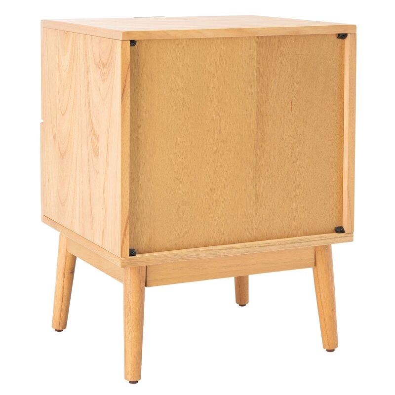 Polina 24.02'' Tall 2-Drawer Nightstand in Natural - Image 11