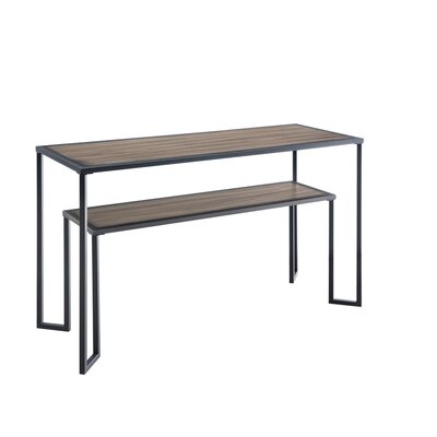 48" Narrow Console Table Tea Table Sofa Table With Black Metal Feet For Living Room Or Hallway - Image 0