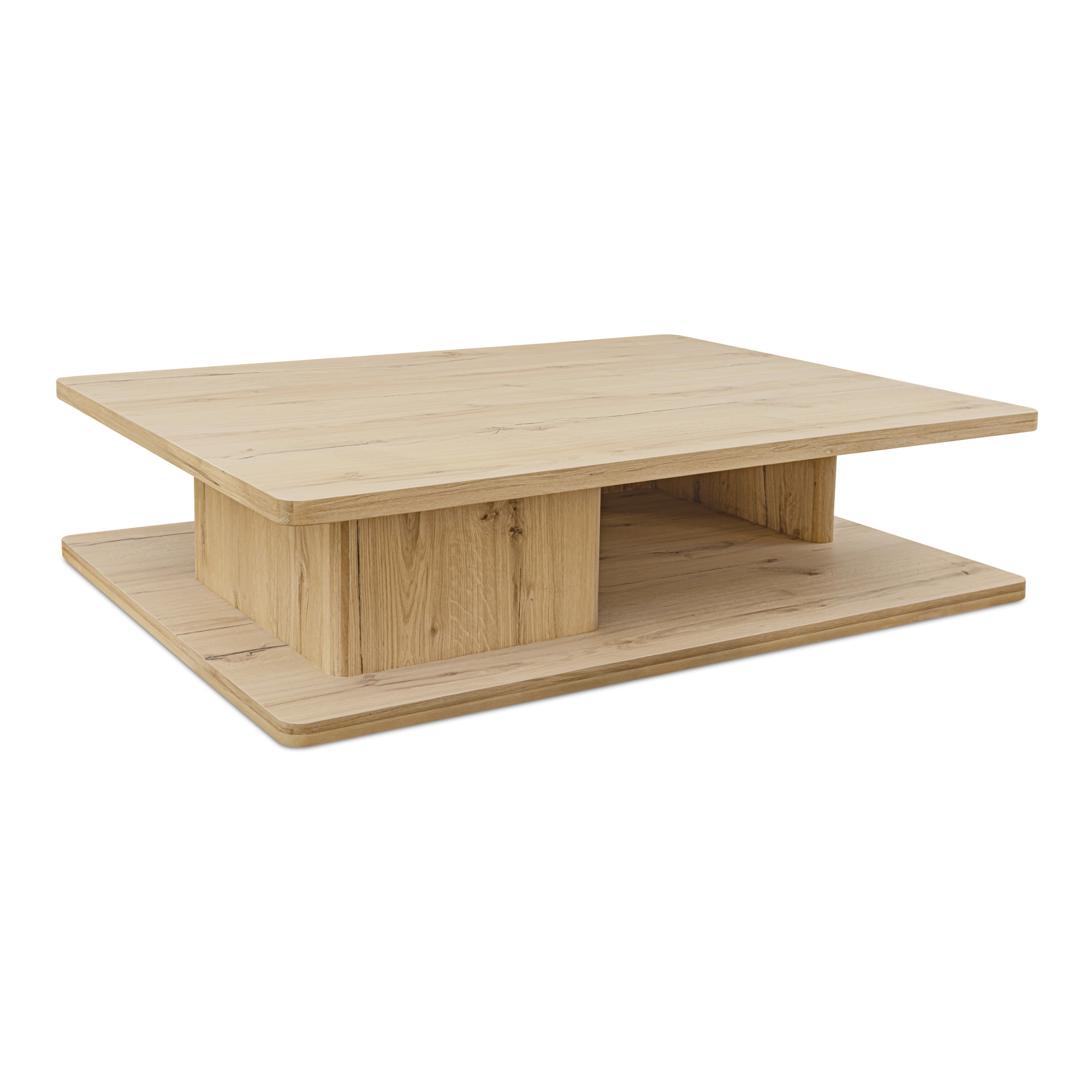 Casey Large Coffee Table Rustic Oak - Image 1