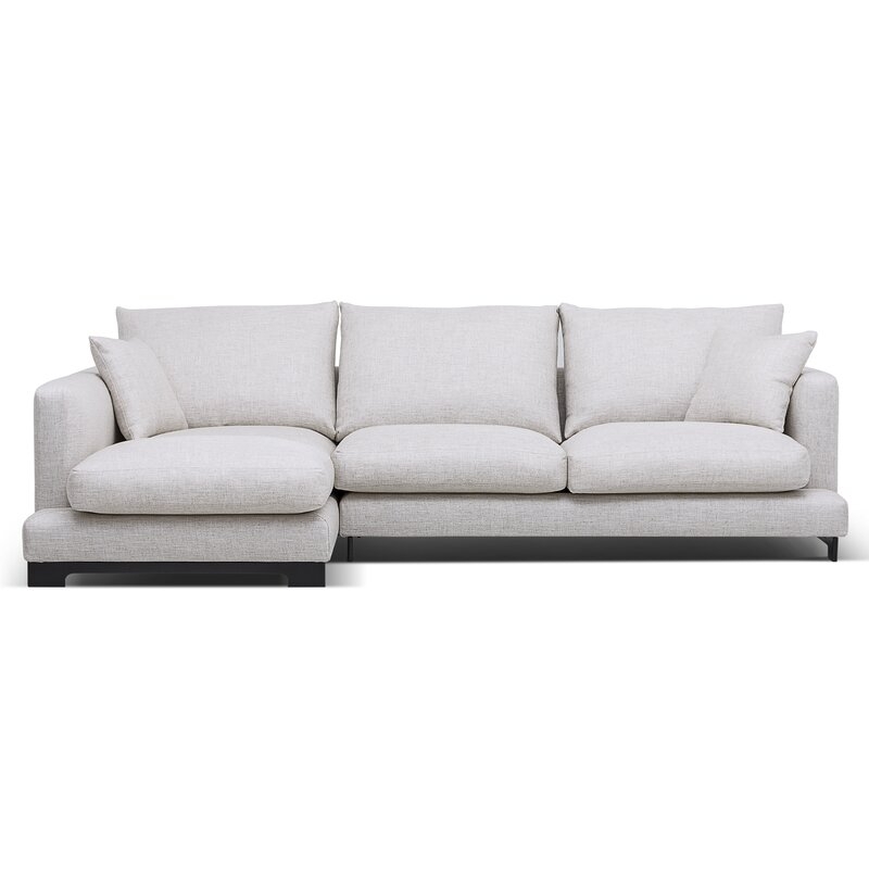 Camerich Lazy Time Sectional Fabric: White, Orientation: Left Hand Facing - Image 0