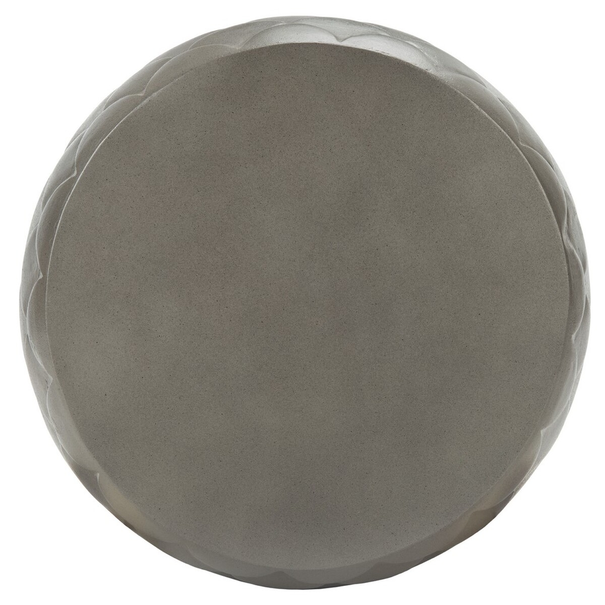Julyvia Concrete Accent Stool - Dark Grey - Safavieh - Image 4