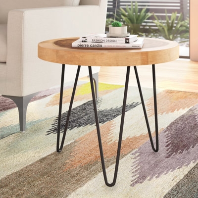 Charter Solid Wood 3 Legs End Table - Image 0