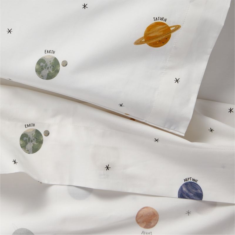 Stay Cool Outer Orbit 100% Organic Cotton Toddler Sheet Set - Image 4