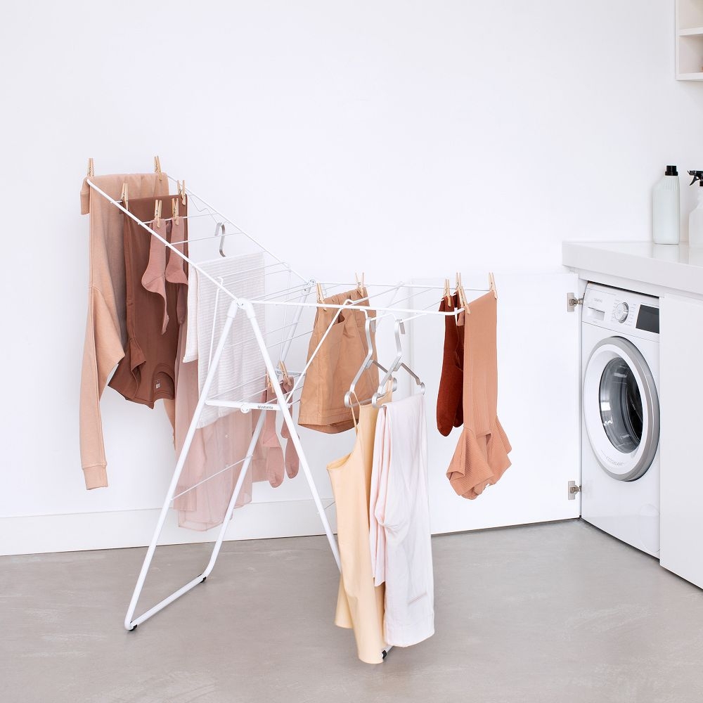 Brabantia HangOn Clothes Drying Rack, 49", White - Image 2