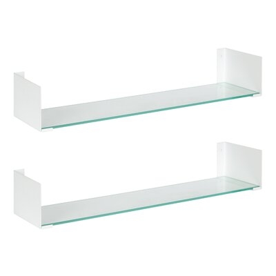 2 Piece Glass Floating Shelf - Image 0
