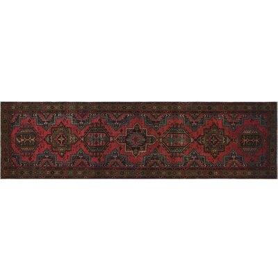 One-of-a-Kind Gatland Hand-Knotted New Age Rose 3'6" x 12'2" Runner Wool Area Rug - Image 0