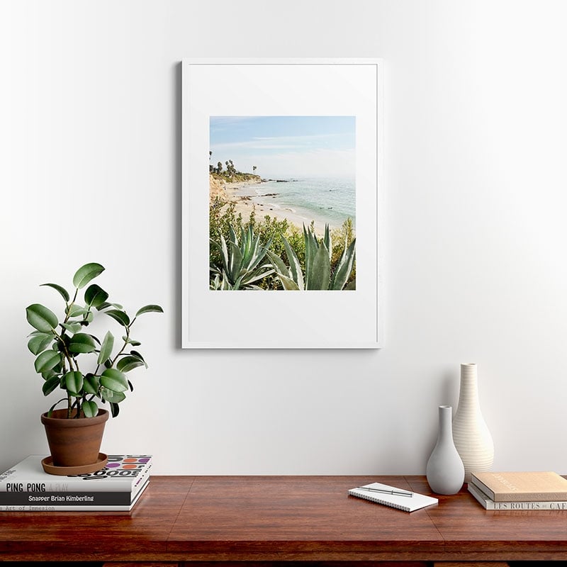 Laguna Coast by Bree Madden - Modern Framed Art Print White 24" x 36" - Image 1