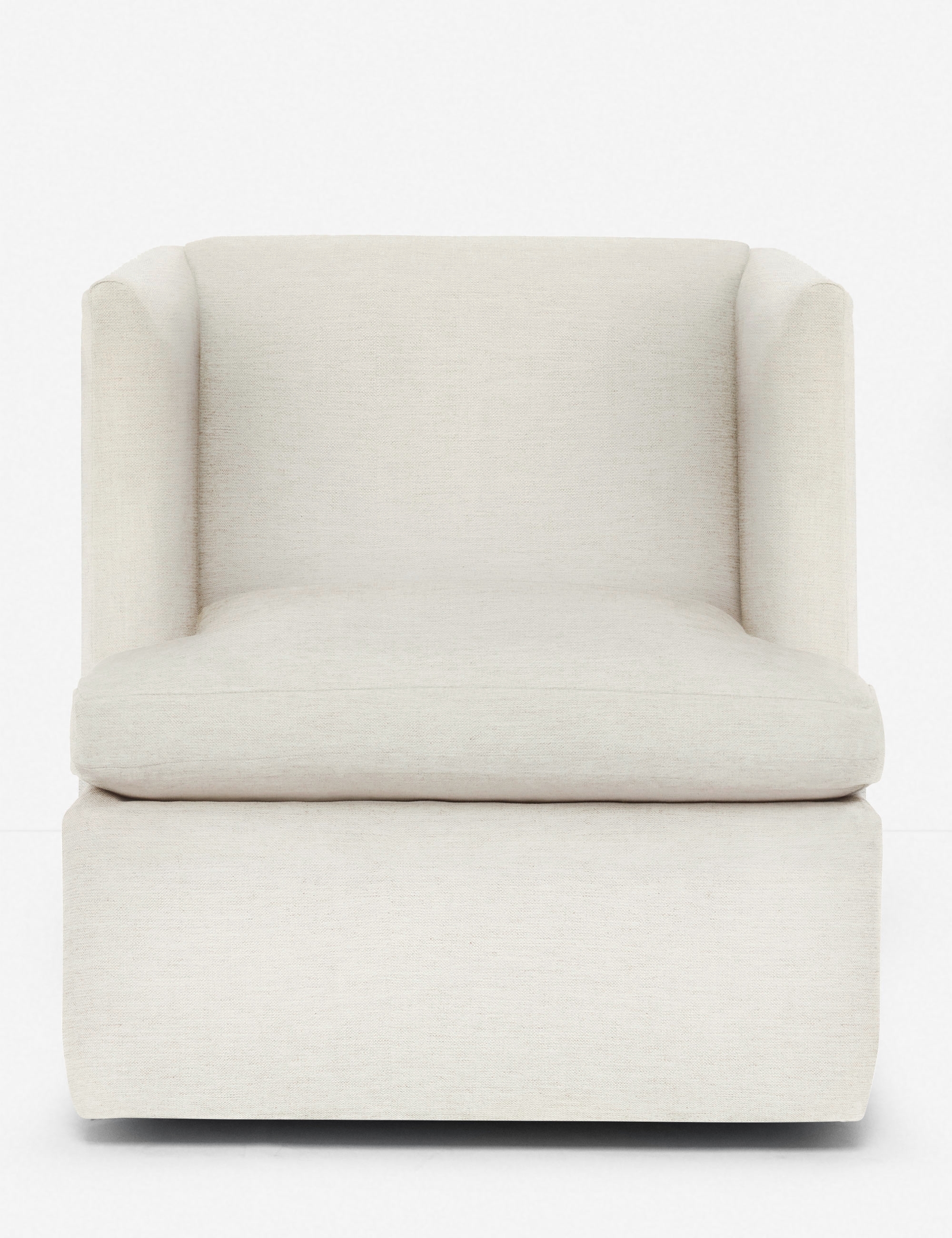 Hayden Square Swivel Chair, Sand - Image 1