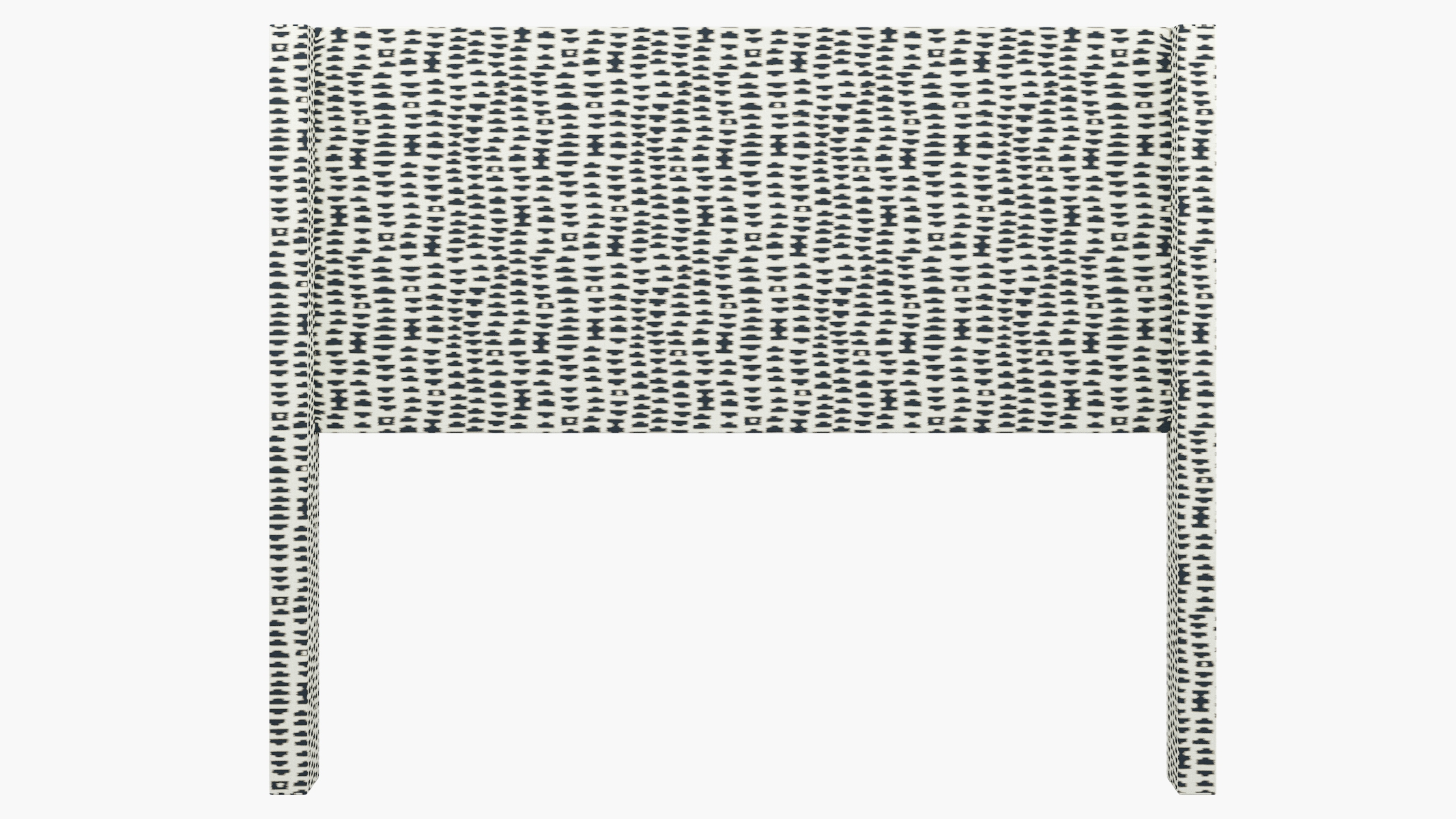 Modern Wingback Headboard, Ivory Odalisque, Queen - Image 1