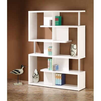 Thissell 63.25" H x 47.25" W Geometric Bookcase - Image 0