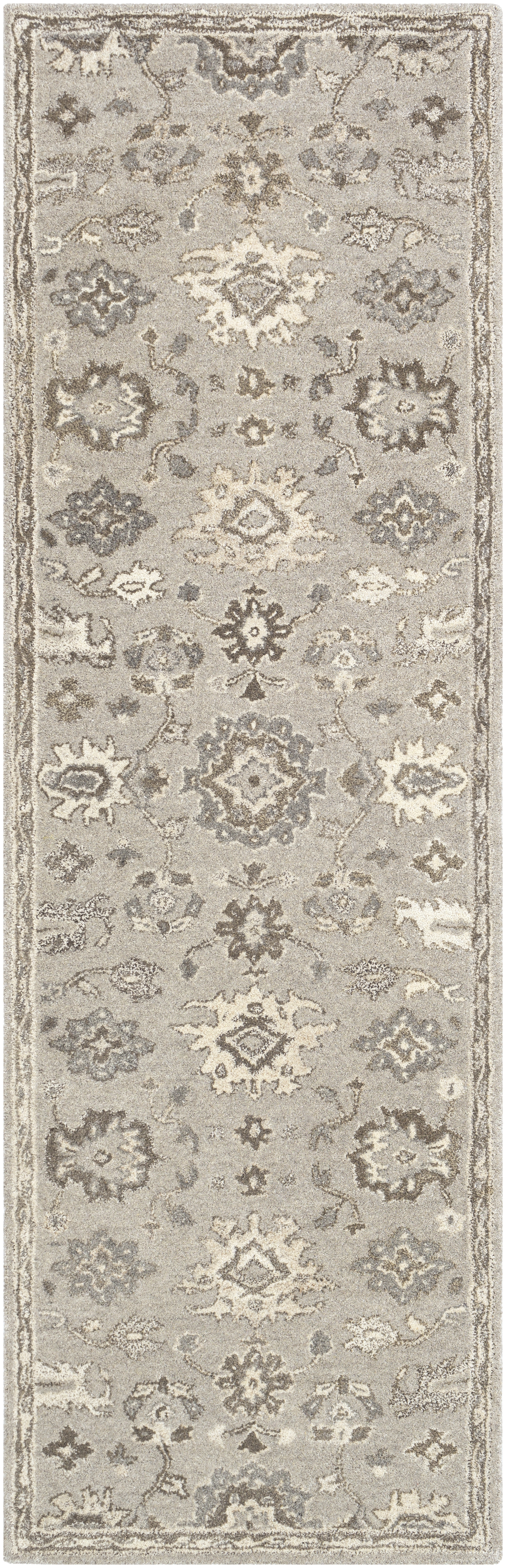Caesar Beige Indoor 2'6" x 8' Handmade Rug - Image 0