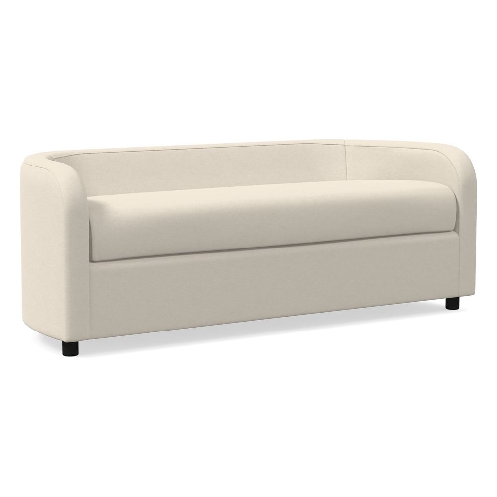 Bacall Storage Bench, Poly, Alabaster, Performance Velvet, Concealed Supports - Image 0