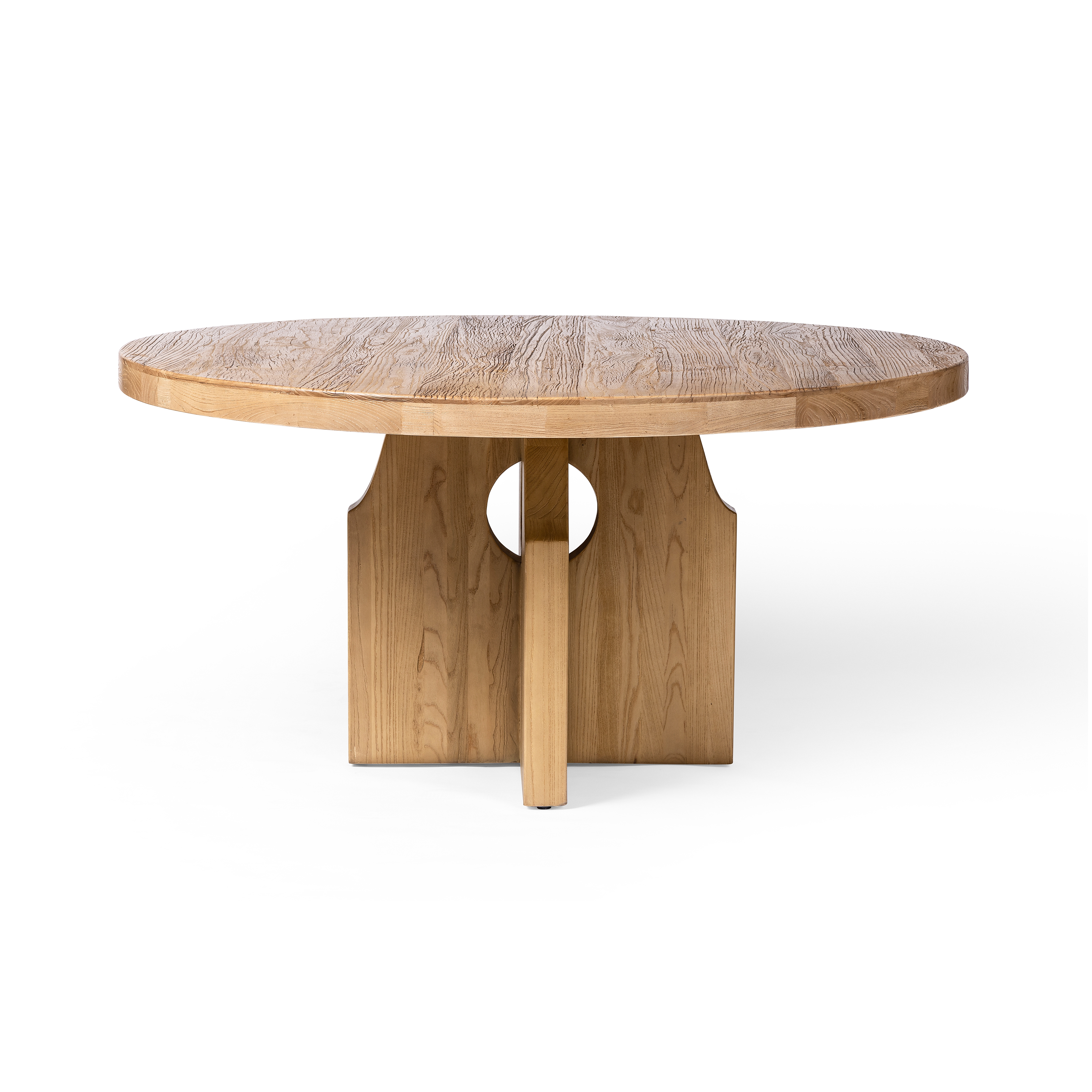 Allandale Round Dining Table-Natural Elm - Image 3