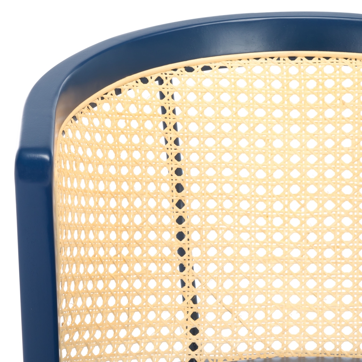 Edan Dining Chair - Navy / Natural - Safavieh - Image 3