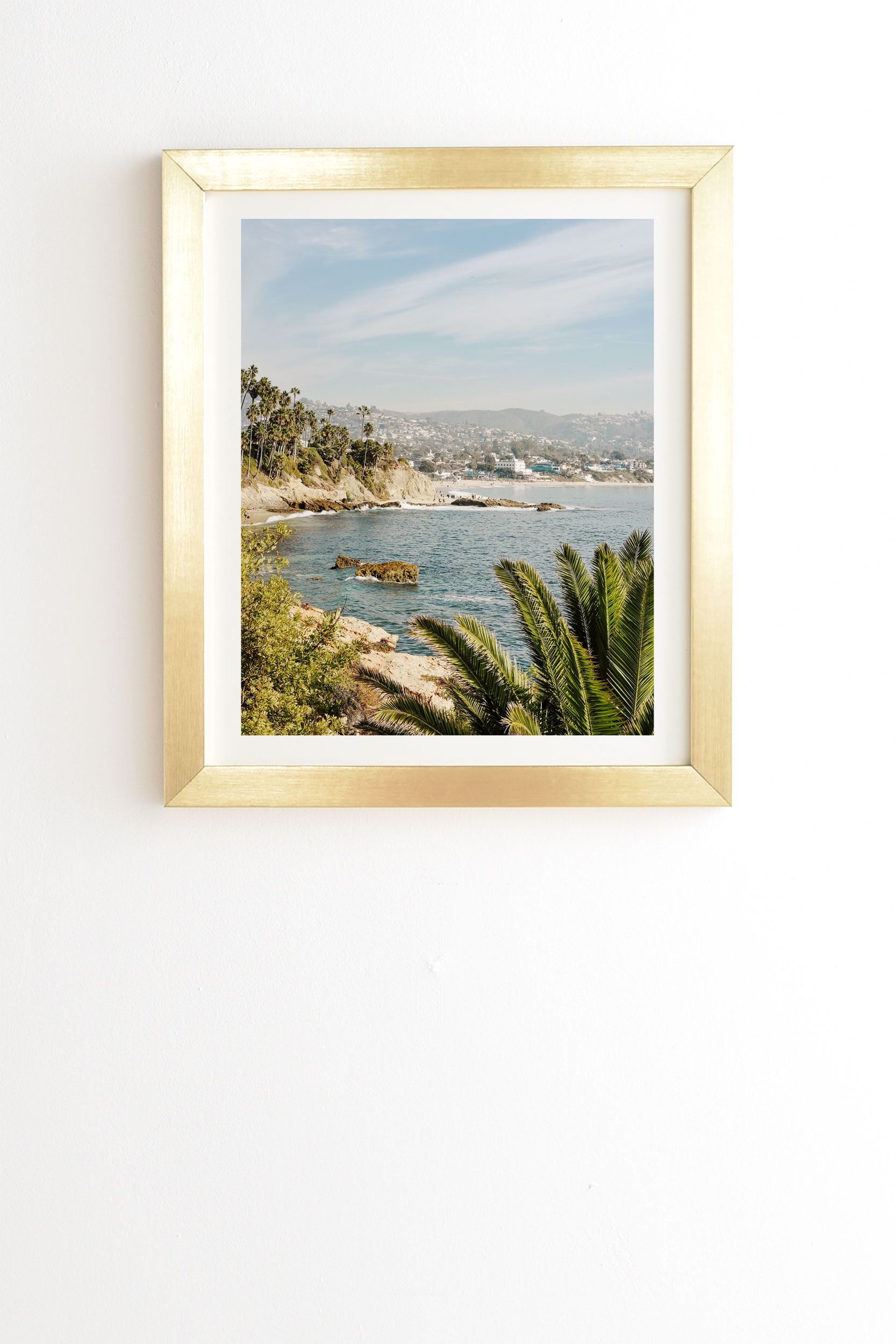 Laguna Beach by Bree Madden - Framed Wall Art Basic Gold 20" x 20" - Image 0