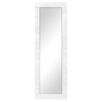 White Shiplap Full Length Standing Mirror - Image 0