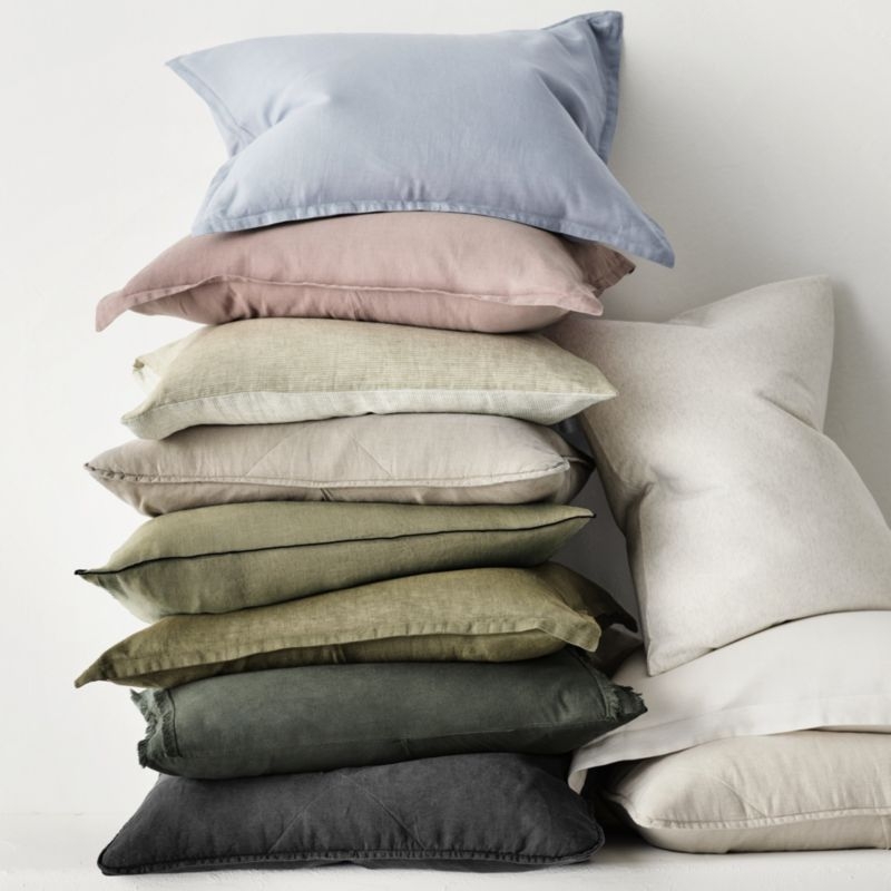 New Natural EUROPEAN FLAX ™-Certified Linen Pampas Ivory Euro Bed Pillow Sham - Image 1