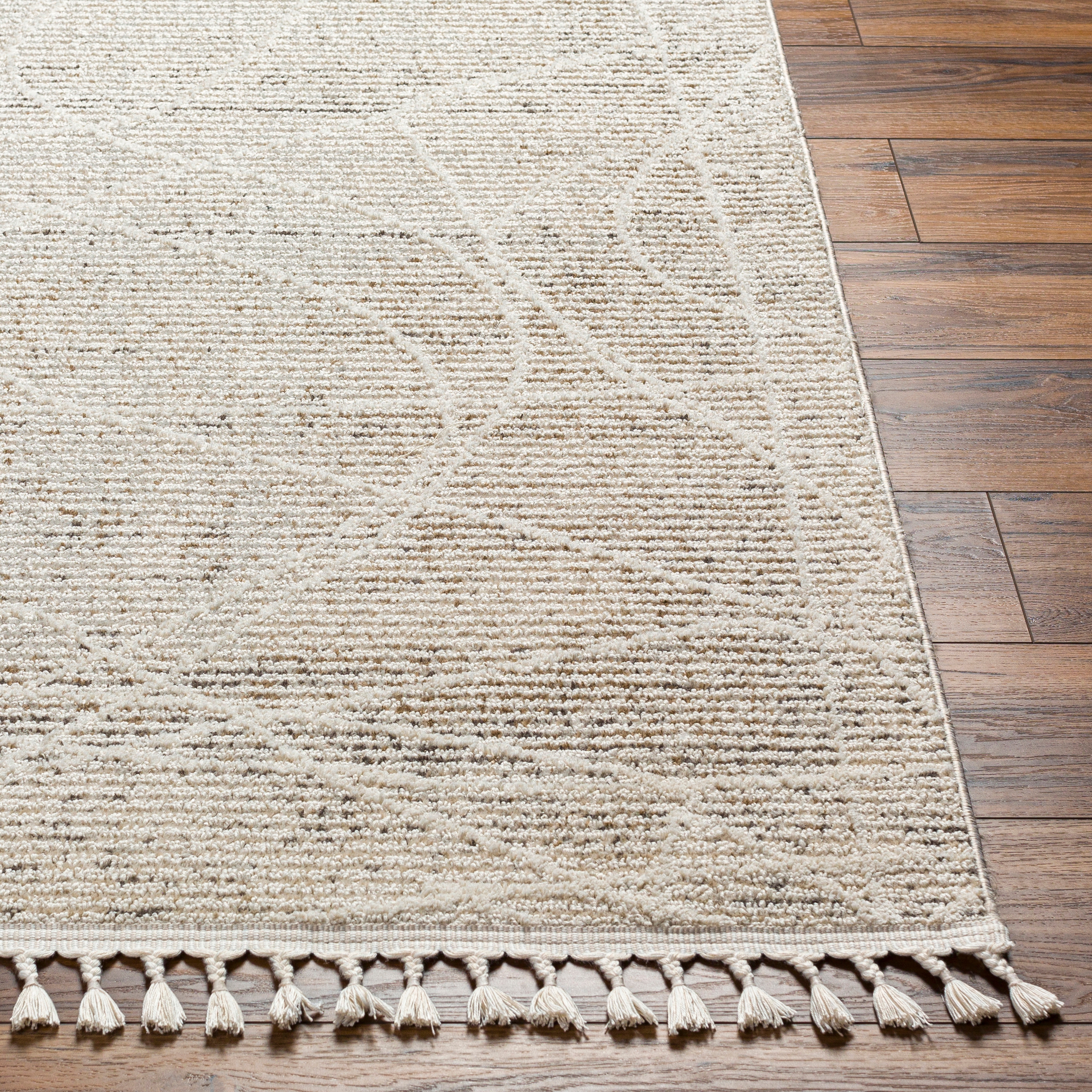 Rudy Beige Indoor 9'2" x 12' Machine Woven Rug - Image 2