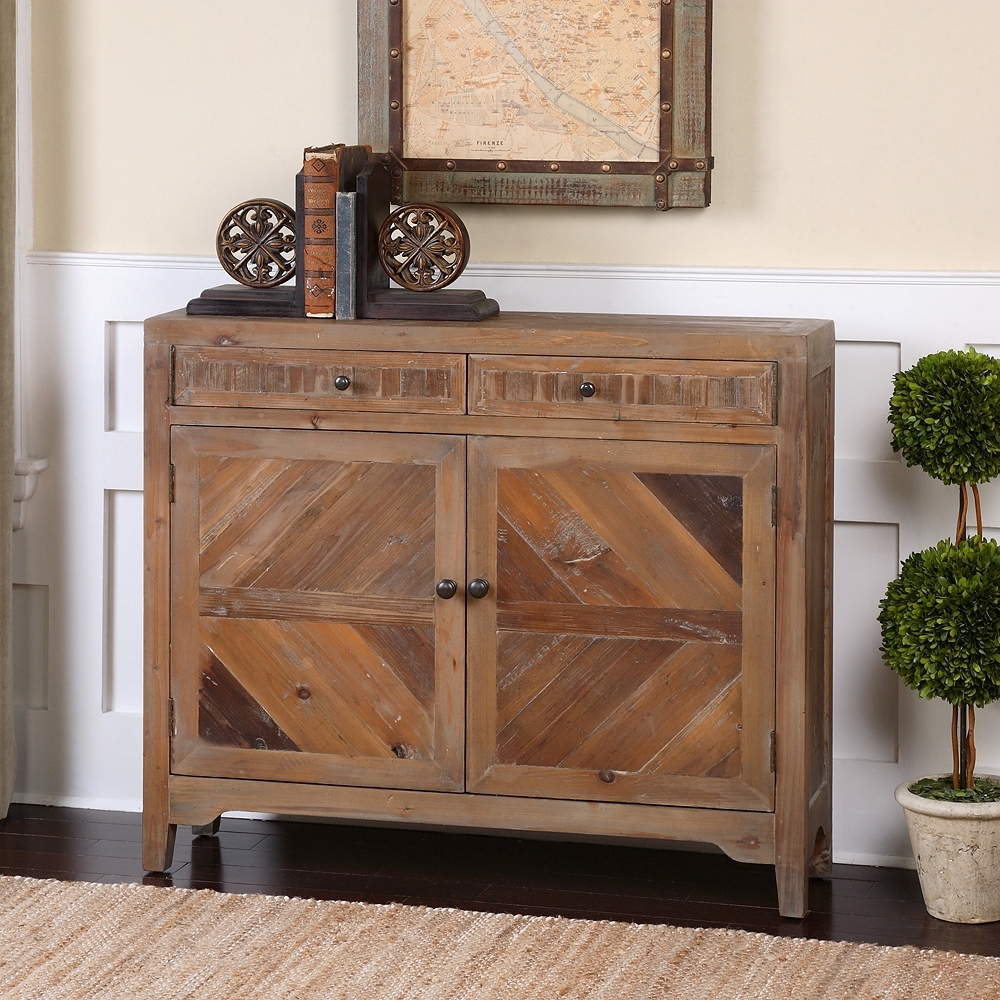 Uttermost Hesperos 42" Wide Woodtone 2-Door Console Cabinet - Style # 36T36 - Image 0