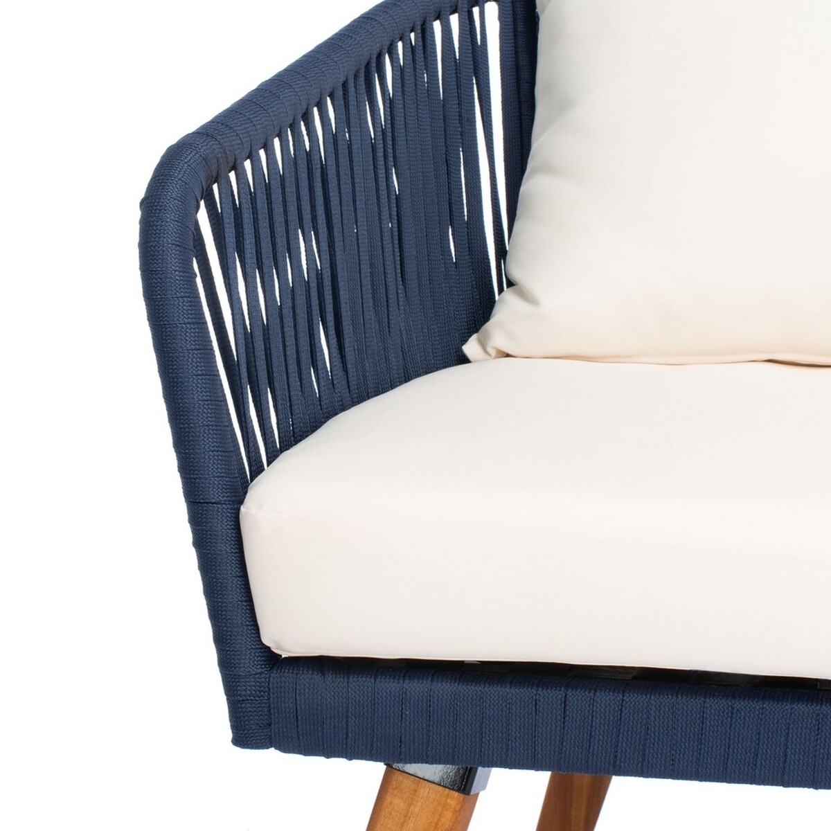 Ransin 4 Pc Living Set - Navy/Beige - Safavieh - Image 4