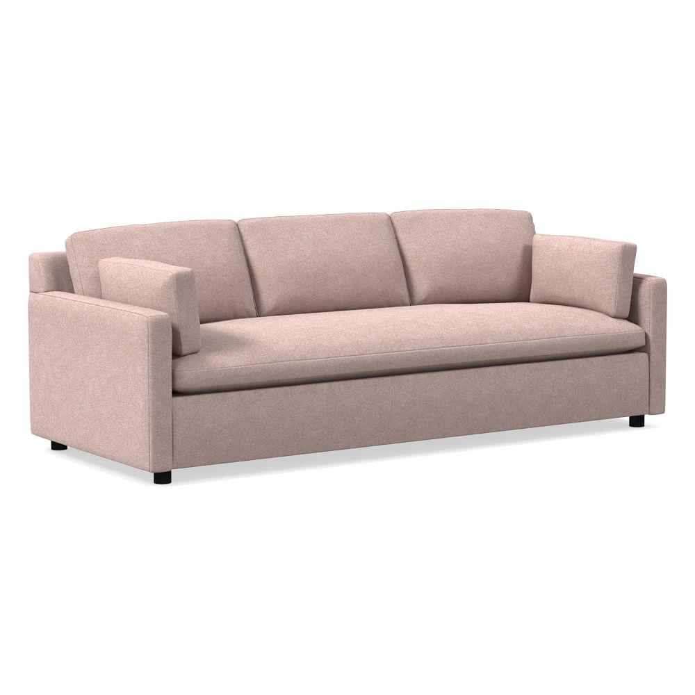 Marin 94" Sofa, Down, Distressed Velvet, Mauve, Concealed Support - Image 0