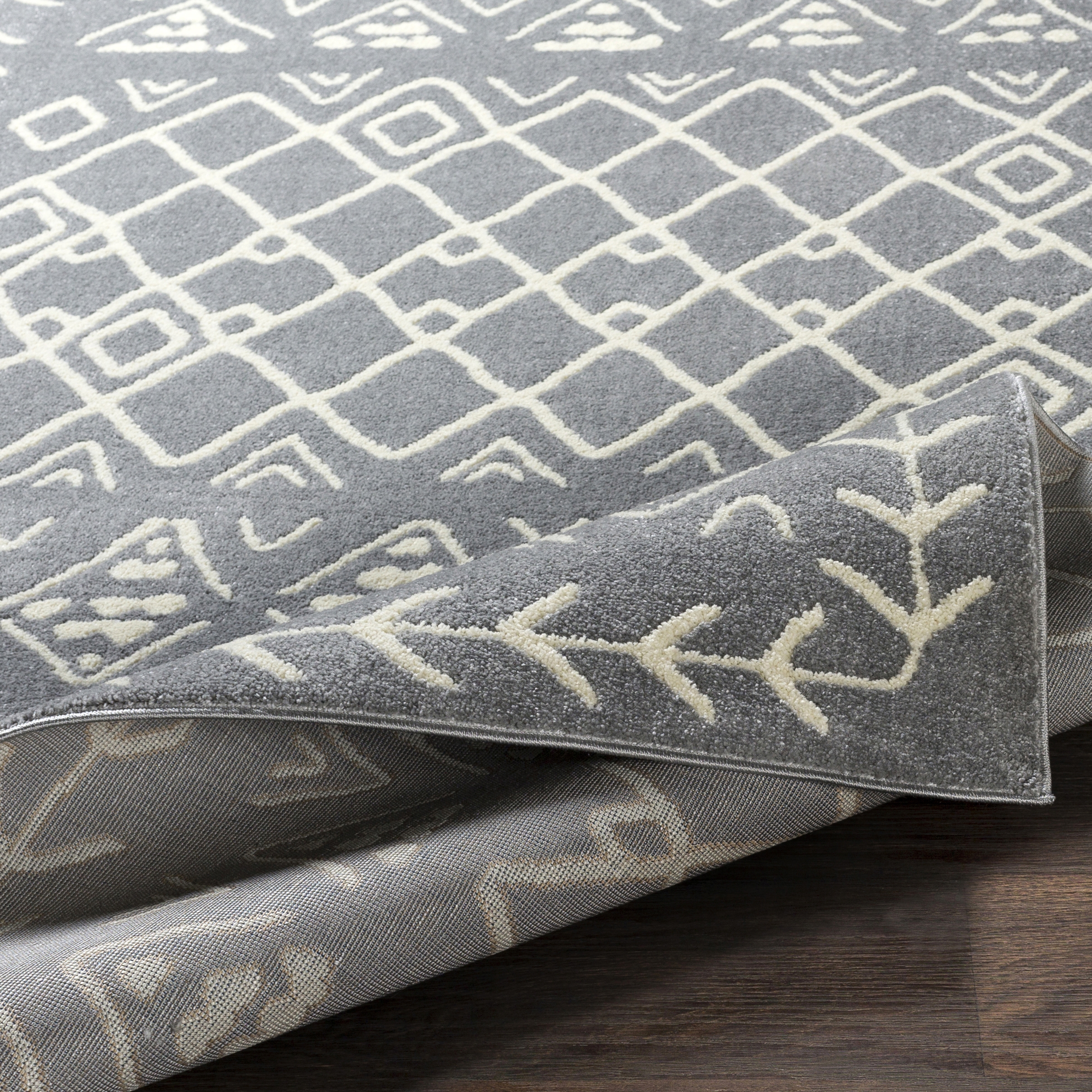 Horizon Gray Indoor 8'10" x 12'6" Machine Woven Rug - Image 4