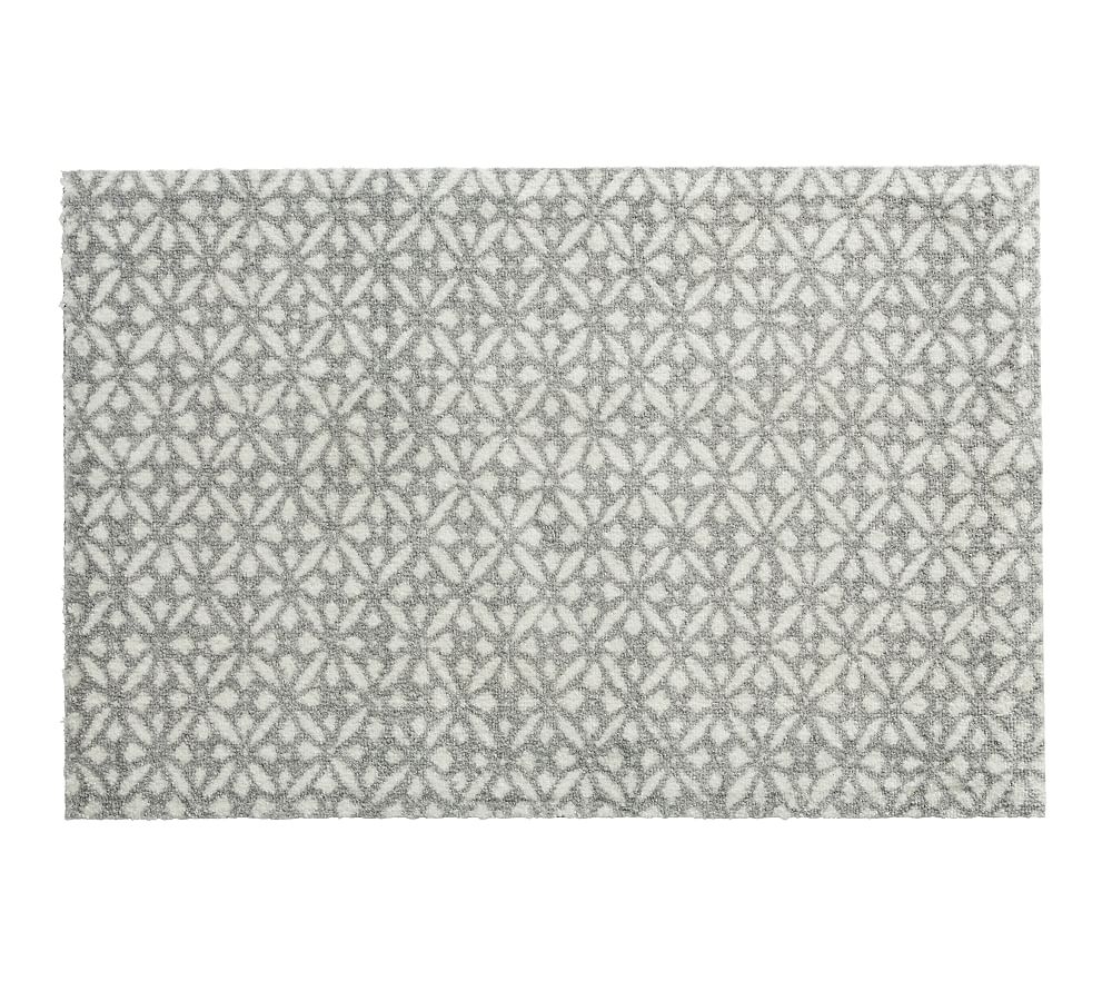 Luca Washable Floor Mat, 2 x 3', Gray - Image 0