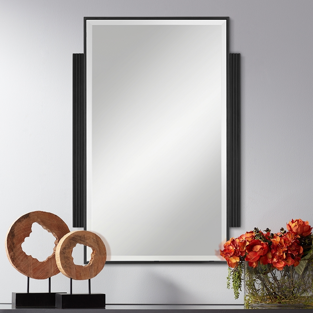 Gareth Black 27" x 40" Rectangular Wall Mirror - Image 0