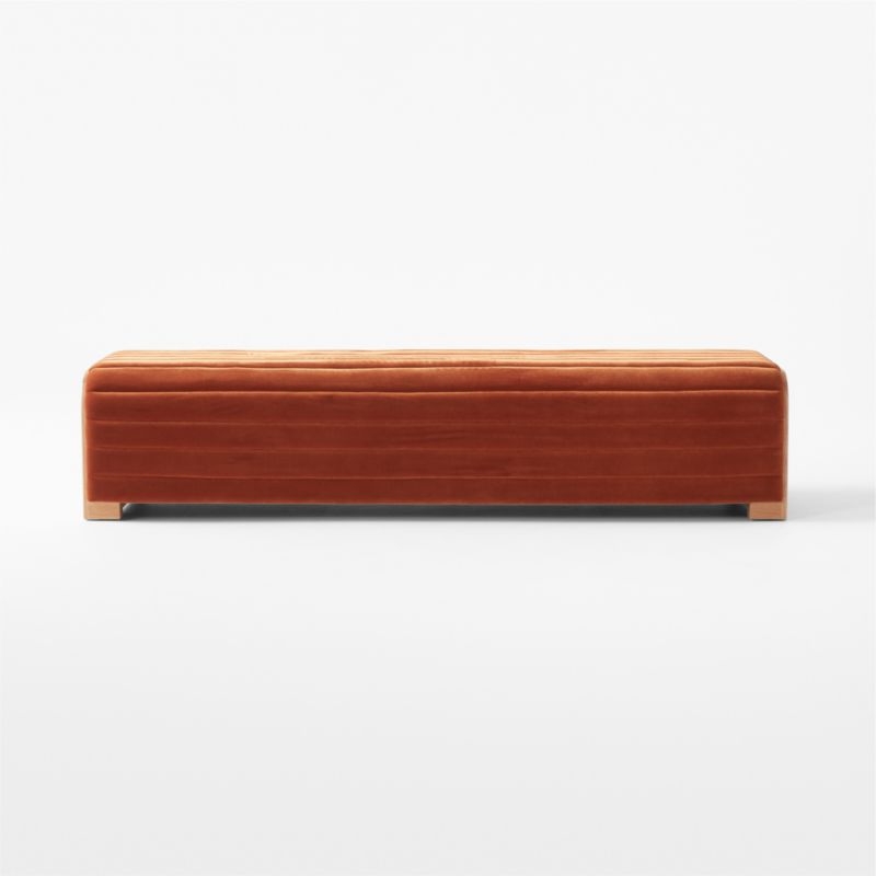 Hani 72" Velvet Bench - Image 2