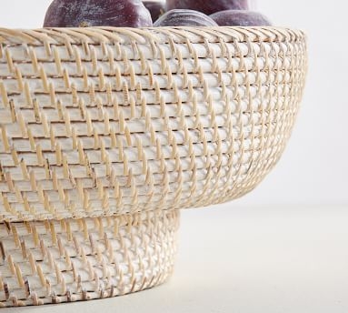 Tava Woven Decorative Bowl, Ivory, Medium - Image 5