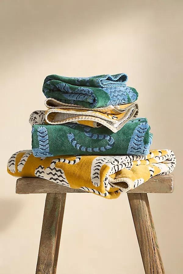 Isa Tiger Cotton Towel Collection - Image 0