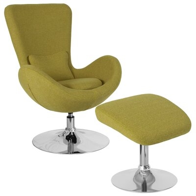 Maresca Guest Chair with Ottoman - Image 0