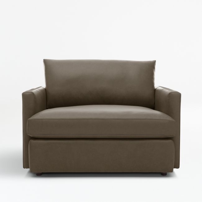 Lounge Deep 49" Leather Chair and a Half - Image 0