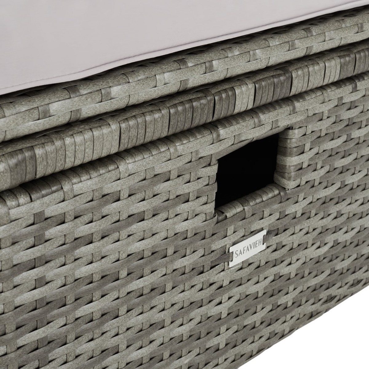 Pramla Outdoor Sette With Otto - Grey / Grey - Safavieh - Image 3