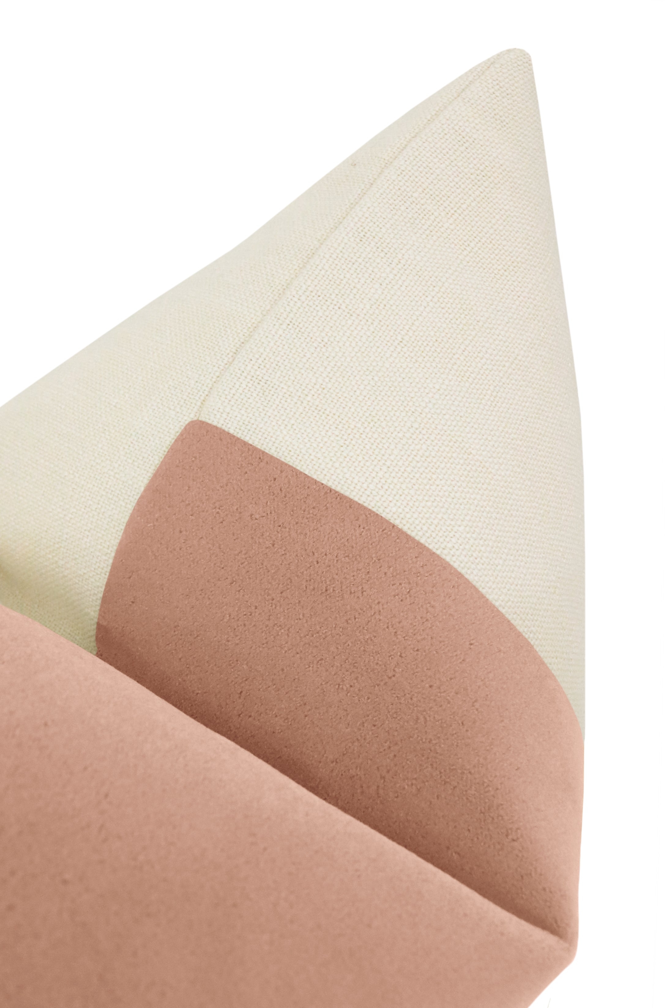 PANEL :: MOHAIR VELVET // BLUSH - 20" X 30" QUEEN SHAM - Image 2