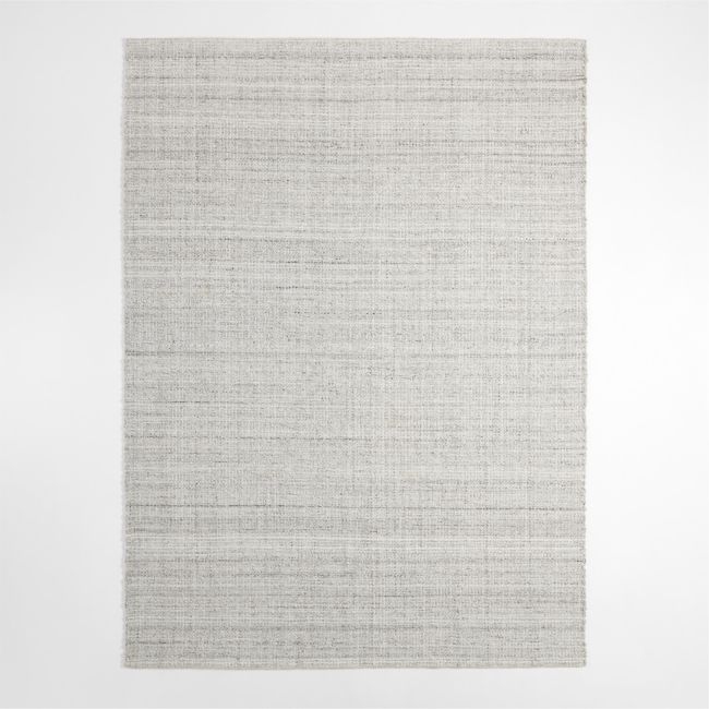 Niseko Performance Handwoven Silver Grey Area Rug 9'x12' - Image 0