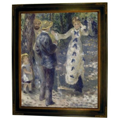 'The Swing 1876' by Pierre-Auguste Renoir Framed Painting Print - Image 0