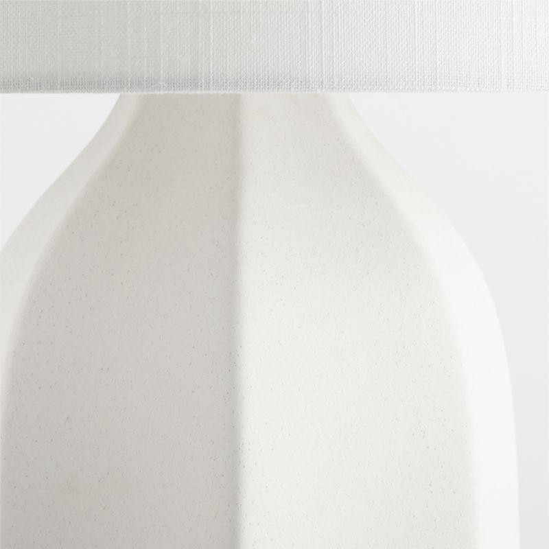 Amaryllis Large White Ceramic Table Lamp - Image 2